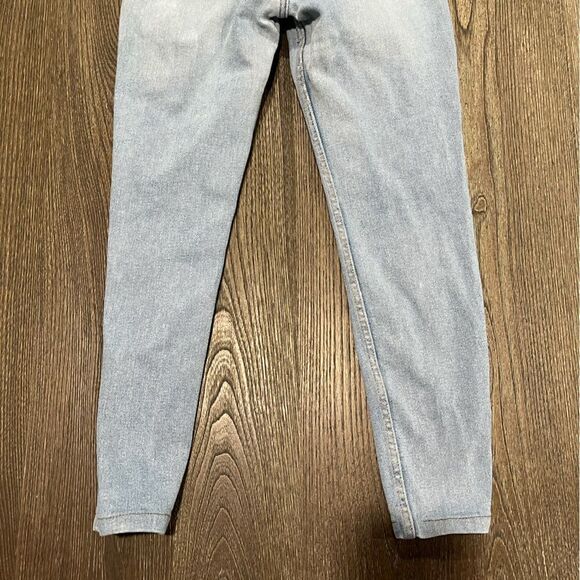 Zara Womens 6 High Rise Skinny Jeans Ankle Length Light Stone Wash Denim - Picture 10 of 10